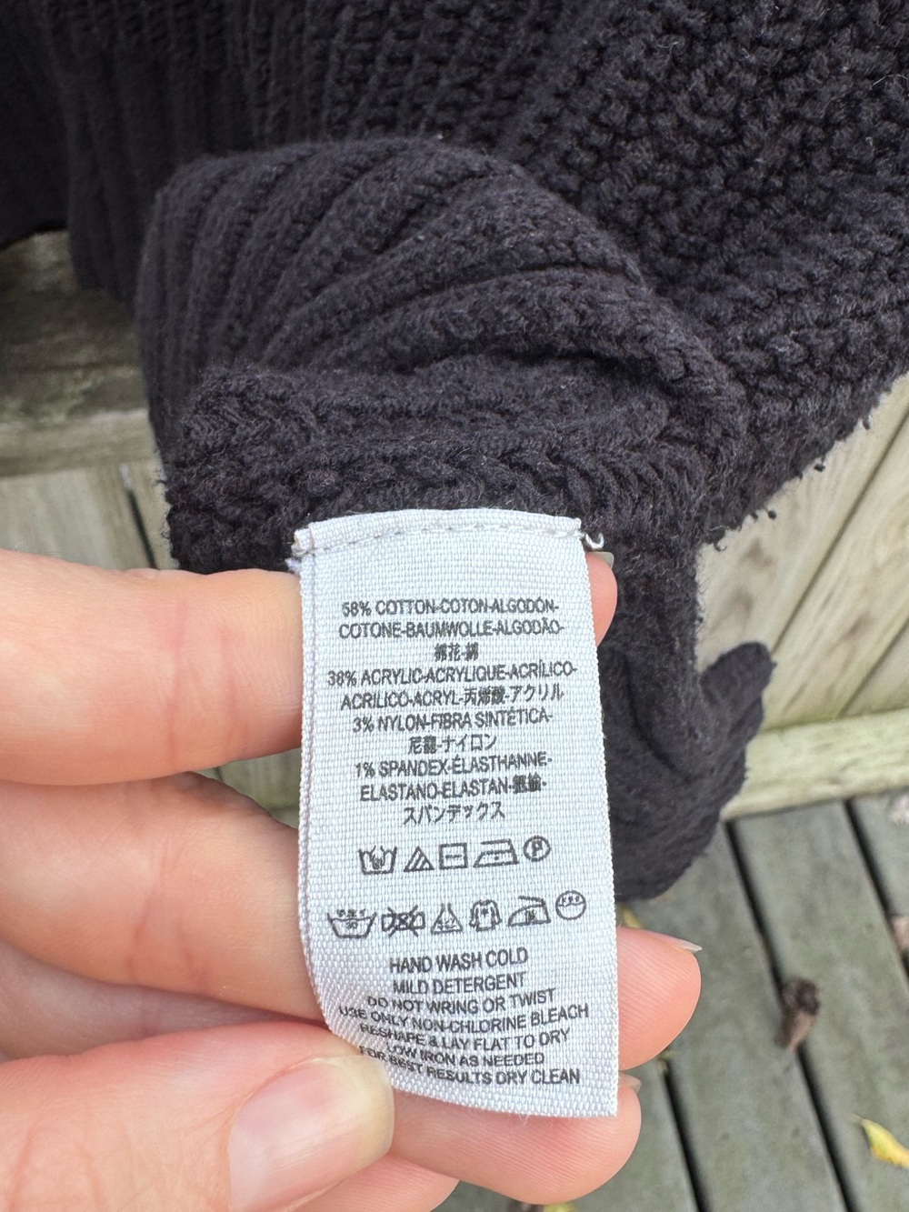 Free People Take Me Over Black Oversized Sweater XS/S - Picture 10 of 12